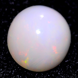1.35 Ct. Round Cab Natural Multi Color Opal Unheated