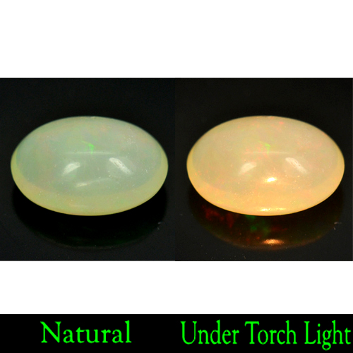 2.63 Ct. Oval Cabochon Natural Multi Color Opal Unheated