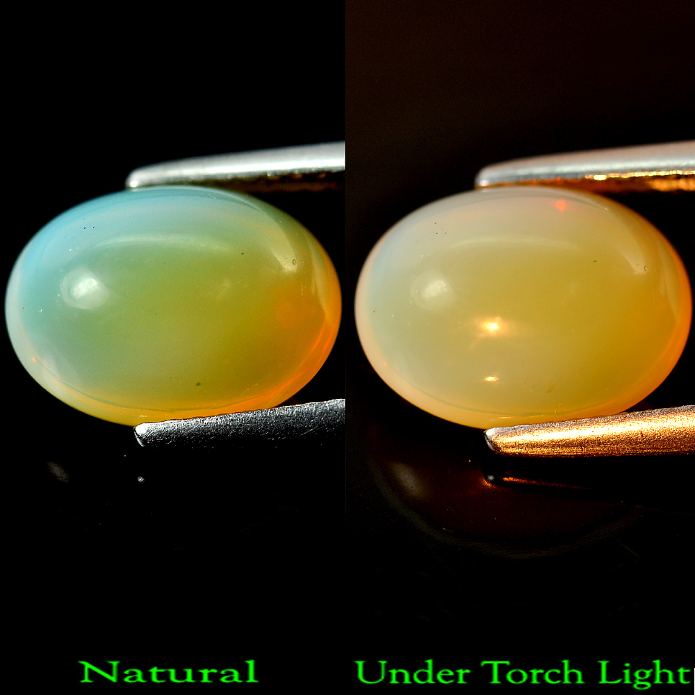 2.86 Ct. Oval Cabochon Natural Multi Color Opal