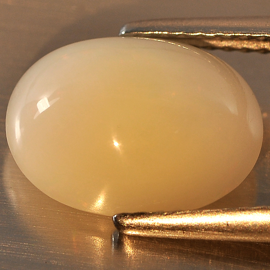 Unheated 2.90 Ct. Oval Cab Natural Gem Multi Color Opal