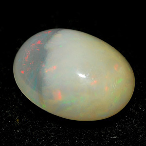 Unheated 1.83 Ct. Oval Cab Natural Gem Multi Color Opal