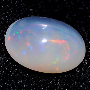 Unheated 1.54 Ct. Oval Cab Natural Gem Multi Color Opal