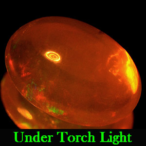 Unheated 1.35 Ct. Oval Cab Natural Gem Multi Color Opal