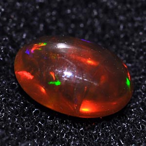 Unheated 0.50 Ct. Oval Cab Natural Gem Multi Color Opal