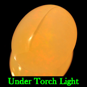 Unheated 5.64 Ct. Oval Cab Natural Gem Multi Color Opal
