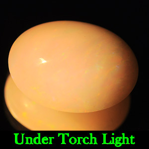 Unheated 2.82 Ct. Oval Cab Natural Gem Multi Color Opal