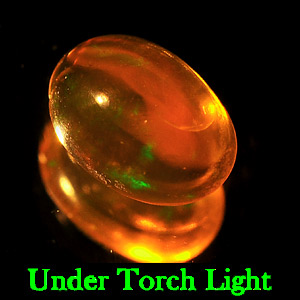 Unheated 0.54 Ct. Oval Cab Natural Gem Multi Color Opal