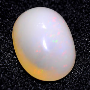 Unheated 4.06 Ct. Oval Cab Natural Gem Multi Color Opal