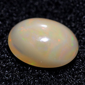 Unheated 0.88 Ct. Oval Cab Natural Gem Multi Color Opal