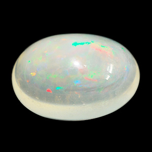 Unheated 2.85 Ct. Oval Cab Natural Gem Multi Color Opal