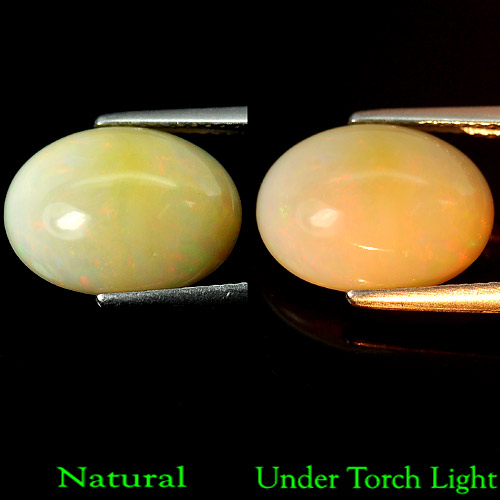 4.20 Ct. Oval Cab Natural Multi Color Opal Sudan Gem