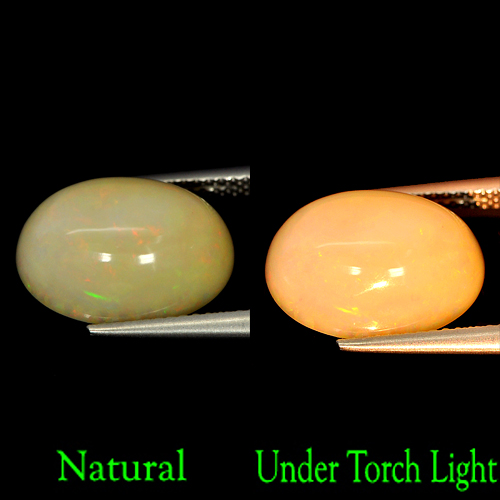 6.53 Ct. Oval Cab Natural Multi Color Opal Sudan Gem