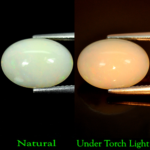 4.64 Ct. Oval Cab Natural Multi Color Opal Sudan Gem