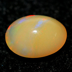 1.18 Ct. Oval Cab Natural Gem Multi Color Opal Unheated