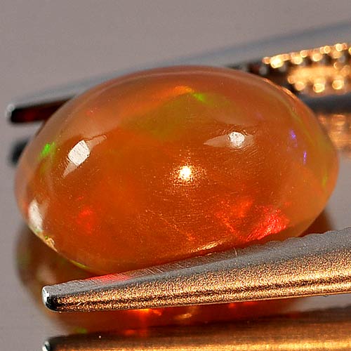 1.86 Ct. Oval Cabochon Natural Gem Multi Color Opal Unheated