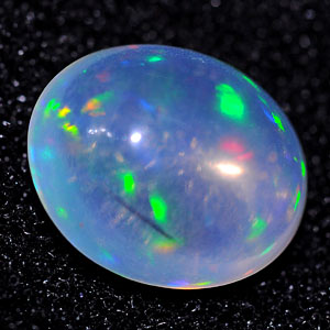 1.83 Ct. Oval Cab Natural Gem Multi Color Opal Unheated
