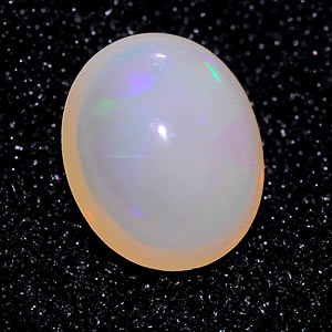 0.73 Ct. Oval Cab Natural Gem Multi Color Opal Unheated