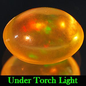 0.71 Ct. Oval Cab Natural Gem Multi Color Opal Unheated