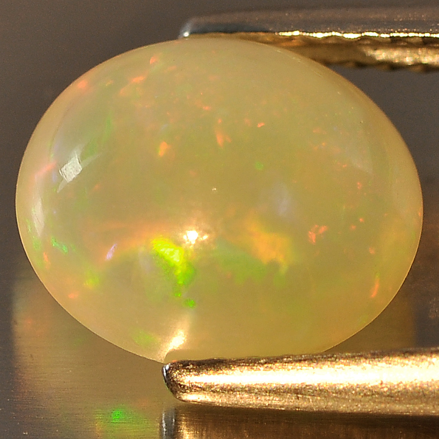 2.35 Ct. Oval Cab Natural Gem Multi Color Opal Unheated