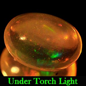 0.61 Ct. Oval Cabochon Natural Multi Color Opal Sudan