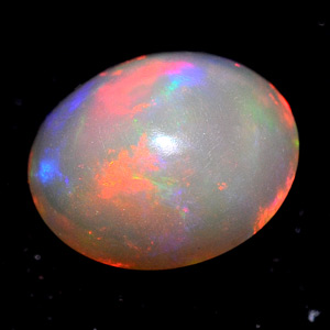 0.60 Ct. Oval Cabochon Natural Multi Color Opal Sudan