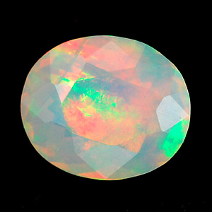 0.86 Ct. Oval Natural Multi Color Opal Sudan Unheated