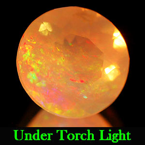 0.95 Ct. 7.3 Mm Natural Multi Color Opal Sudan Unheated