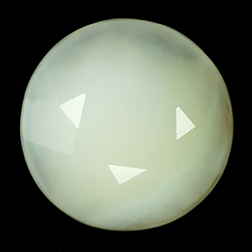Unheated 4.97 Ct. Round Shape Natural White Color Opal
