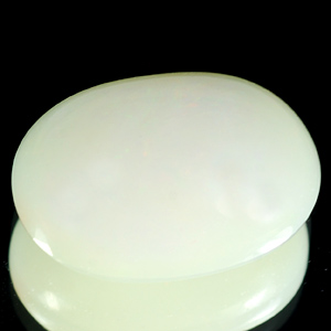 7.12 Ct. Oval Cabochon Natural White Opal Unheated Gem