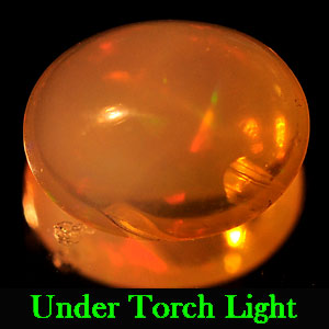0.60 Ct. Oval Cabochon Natural Multi Color Opal Sudan