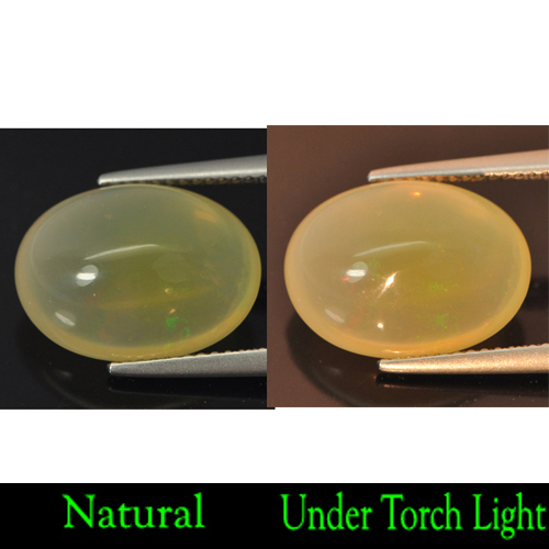 7.29 Ct. Oval Cabochon Natural Multi Color Opal Unheated