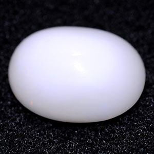 3.96 Ct. Oval Cabochon Natural White Color Opal Sudan