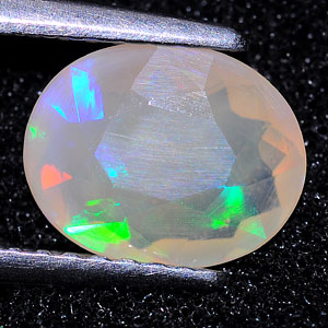 1.09 Ct. Oval Shape Natural Multi Color Opal Unheated