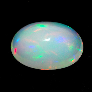 1.58 Ct. Oval Cabochon Natural Multi Color Opal Sudan