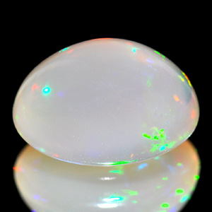 Unheated 1.51 Ct. Oval Cab Natural Multi Color Opal Gem
