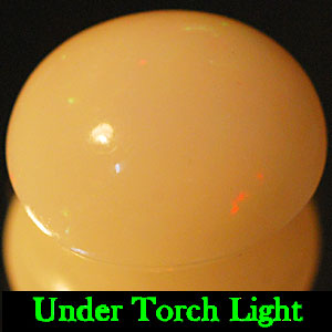 Unheated 1.07 Ct. Oval Cab Natural Multi Color Opal Gem