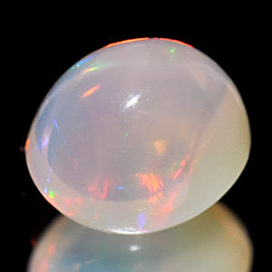 Unheated 0.86 Ct. Oval Cab Natural Multi Color Opal Gem