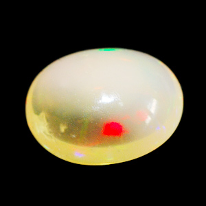 Unheated 0.63 Ct. Oval Cab Natural Multi Color Opal Gem
