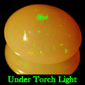 Unheated 1.45 Ct. Oval Cab Natural Multi Color Opal Gem
