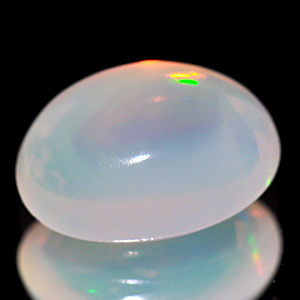 0.71 Ct. Oval Cab Natural Gem Multi Color Opal Unheated