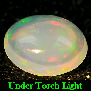 0.79 Ct. Oval Cab Natural Gem Multi Color Opal Sudan