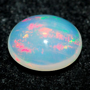 1.79 Ct. Oval Cab Natural Gem Multi Color Opal Unheated