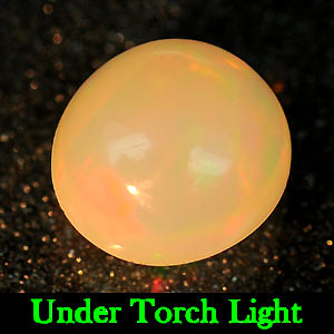 0.66 Ct. Oval Cab Natural Gem Multi Color Opal Unheated