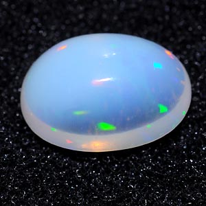 Unheated 1.35 Ct. Oval Cab Natural Multi Color Opal Gem