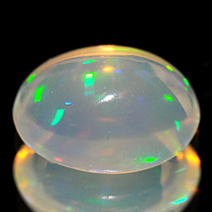 Unheated 0.92 Ct. Oval Cab Natural Multi Color Opal Gem