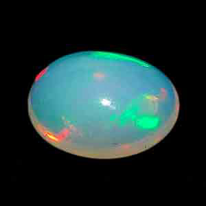 Unheated 0.92 Ct. Oval Cab Natural Multi Color Opal Gem