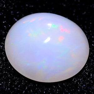 Unheated 1.18 Ct. Oval Cab Natural Multi Color Opal Gem