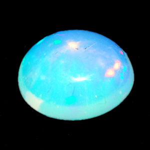 Unheated 0.83 Ct. Oval Cab Natural Multi Color Opal Gem