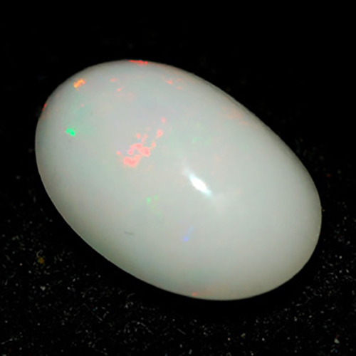 Unheated 1.40 Ct. Oval Cabochon Natural Multi Color Opal Gem