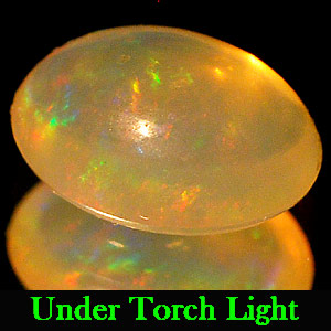 0.97 Ct. Oval Cab Natural Multi Color Opal Sudan Gem